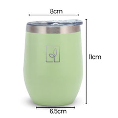 Fair Botella Taza Térmica Oval Acero Inoxidable 360ML
