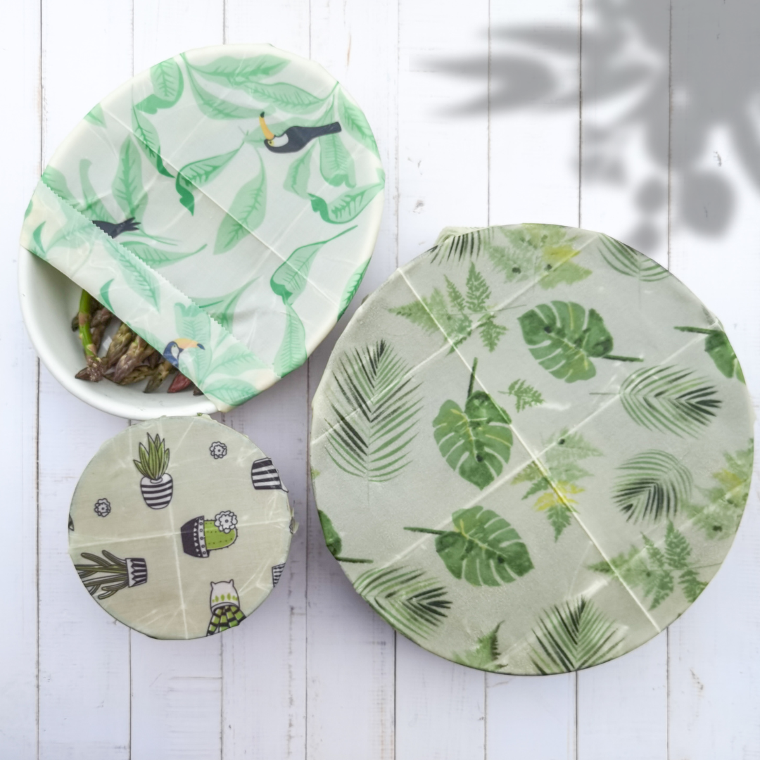 Fair Envolturas de Comida de Cera Vegana Verde Unidad